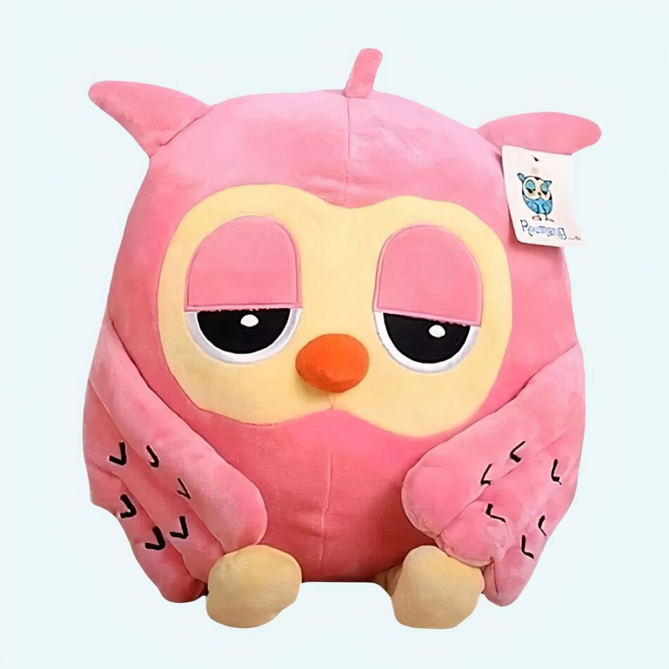 Peluche oiseau rose grand الجم